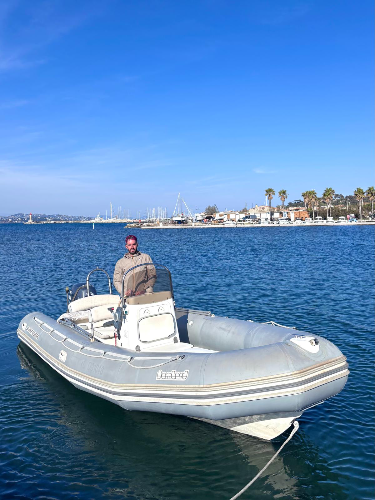 Bombard 6.5m semi-rigide location Pampelonne Saint-Tropez